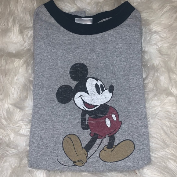 Vintage Disney Mickey Mouse tee size L - Picture 1 of 3